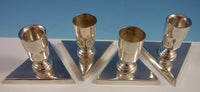 Sanborns Mexican Mexico Sterling Silver Candlestick Set 4pc (#1958) Modernist