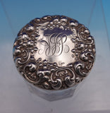 La Pierre Sterling Silver and Glass Dresser Jar with Monogram #464 (#9160)