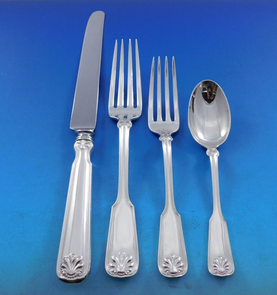 Shell and Thread by Tiffany Sterling Silver Flatware Set 12 Service 50 pc Dinner