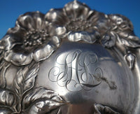 Poppy by Unknown Sterling Silver Mirror Frame 10" 3.7 ozt. c.1910 (#5767)