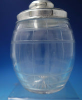 Beaded by Unknown Sterling Silver and Glass Cigar Jar Axe Emblem #53858 (#5783)