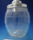 Beaded by Unknown Sterling Silver and Glass Cigar Jar Axe Emblem #53858 (#5783)