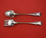 Dorothy Vernon by Whiting Sterling Silver Salad Serving Set 2pc AS Orig 11 7/8"