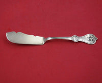 Strawberry by Durgin Coin Silver Master Butter flat handle 7 1/4"