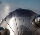 Chinese Export Sterling Silver Ashtray Chrysanthemum Design w/ Ball Feet (#5758)