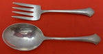 Chippendale by Towle Sterling Silver Baby Set Spoon and Fork 4 3/8" Infant