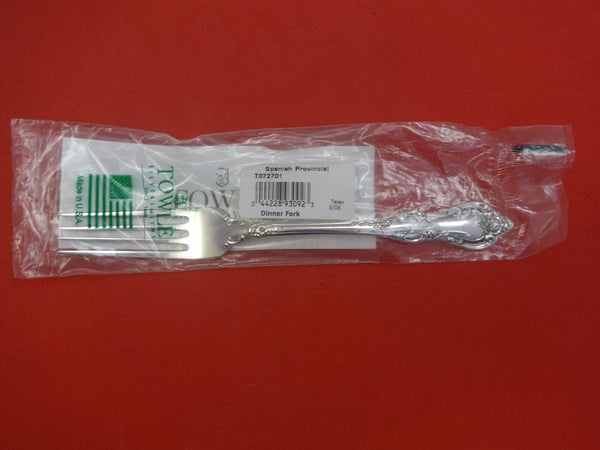 Spanish Provincial by Towle Sterling Silver Dinner Fork 7 7/8" New