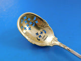 Georgian by Towle Sterling Silver Olive Spoon Gold Washed Long Original 8 1/4"