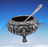 Rose by Stieff Sterling Silver Salt Dip GW Interior #12 with Salt Spoon (#8932)