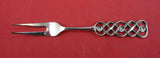 Ringebu by David Andersen Norwegian .830 Silver Pickle Fork 2-Tine 4 1/2"