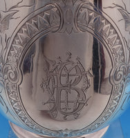 Tiffany and Co Sterling Silver Water Pitcher Antique Ivy #437 11" (#8399)