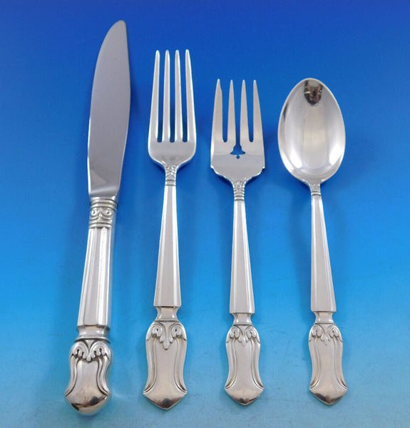 Duke of Windsor by Manchester Sterling Silver Regular Size Place Setting(s) 4-Pc