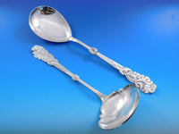 Tang AKA Seaweed Danish 830 Silver Flatware Set Modern 93 pieces Mathiesen