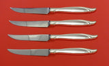 Sentimental by Oneida Sterling Silver Steak Knife Set 4pc HHWS  Custom 8 1/2"