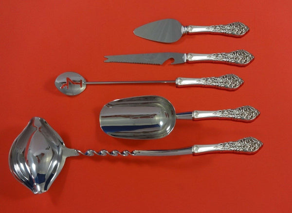 Florentine Lace by Reed & Barton Sterling Silver Cocktail Party Bar Set Custom