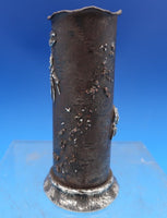 Mixed Metals by Gorham Sterling Silver Desk Item Pen Holder w/Crabs #W37 (#8436)