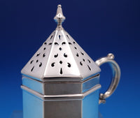 Watspm Sterling Silver Muffineer #2 Octagonal Shape w/Handle 5 1/2" Tall (#7946)
