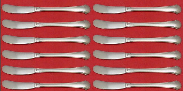 Chippendale by Towle Sterling Silver Butter Spreader FH Paddle Set 12 pieces 6"