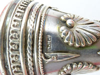 English Sterling Silver Tussie Mussie Posey Posy Holder with Jaws C1874 (#J1201)