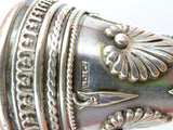 English Sterling Silver Tussie Mussie Posey Posy Holder with Jaws C1874 (#J1201)