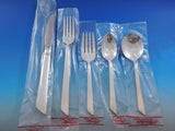 Silver Willow by Heritage Silverplate Flatware Set Service 49 pcs New Modern