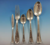 Lap Over Edge Plain by Tiffany & Co. Sterling Silver Flatware Set Service 44 Pcs