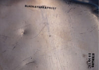 Black Starr & Frost Sterling Silver Fruit Bowl Poppy Motif #1134 12" (#7840)
