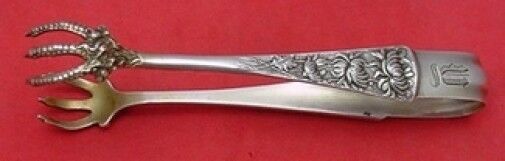 Chrysanthemum by Shiebler Sterling Silver Sugar Tong 5 3/8" Serving Silverware