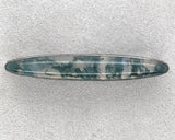 Antique Sterling Silver Genuine Natural Moss Agate Bar Pin 1 3/4" (#J7438)