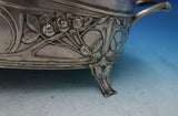 Seybold and Hirschauer German .800 Silver Jardiniere Roses Motif w/ Insert #5577