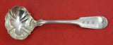 Coin Silver by Various Makers Gravy Ladle by JW Cusack Troy Fiddle Thread 7 1/4"