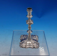 English Sterling Silver By William Grundy Candlestick Georgian Antique (#4028)