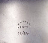Asprey and Co English Estate Sterling Silver Gallery Tray Engraved Crest (#9015)