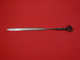 Pattern Unknown by Shiebler Sterling Paper Knife w/ twisted rope handle 11"
