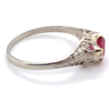 14k Gold Child's or Pinky .67ct Genuine Natural Ruby Filigree Ring Small #J6460
