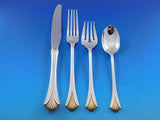 Regency Shell Golden by Lunt Sterling Silver Flatware Set for 8 Service 38 pcs