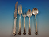 English Shell by Lunt Sterling Silver Flatware Set Service 30 pieces