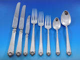 George II Rex by Watson Sterling Silver Flatware Set Service 105 pcs Dinner