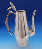 Diamond by Reed and Barton Tea Set 4pc with Rattan Handles #440 (#4889) Lovely!