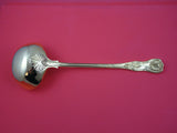 Kings English Sterling Silver Soup Ladle vermeil gold London 13 1/4"