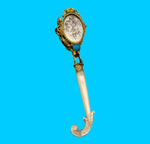 Gilt Bronze Tussie Mussie Posey Posy Holder with Flirting Mirrors (#J1300)