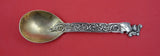 Pattern Unknown by Shiebler Sterling Preserve Spoon GW w/knight #2899 7 1/8"