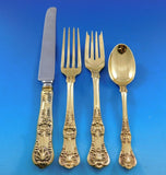 English King Gold by Tiffany & Co Sterling Silver Flatware Set 8 Service 48 pcs