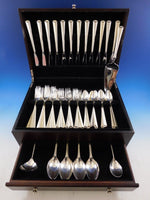 Royal Satin by Wallace Sterling Silver Flatware Set for 12 Service 63 Pieces