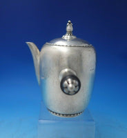 Beaded by Georg Jensen Sterling Silver Chocolate Pot Set 3pc #187 (#5925)