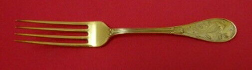 Audubon Gold by Tiffany and Co Sterling Silver Dinner Fork 8 1/4"