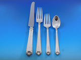 George II Rex by Watson Sterling Silver Flatware Set Service 59 pc Dinner S Mono