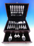Lily by Whiting Sterling Silver Flatware Set 8 Service 60 Pieces GJ Mono Dinner