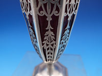 W. Lister and Sons English Estate Sterling Silver Vase with Glass #7728 (#8121)