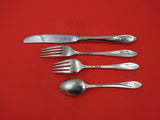 Sculptured Rose by Towle Sterling Silver Regular Size Place Setting(s) 4-Piece